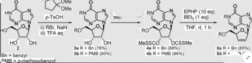 synthesis of dideoxyinosine
