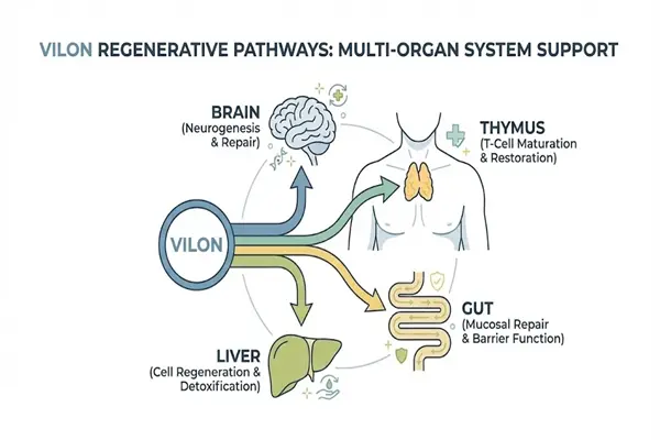 Mechanism of action of Vilon peptide Mechanism of action of Vilon peptide