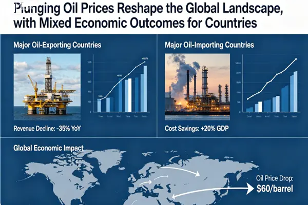The plunge in oil prices has reshaped the global landscape, with varying economic outcomes across countries. The plunge in oil prices has reshaped the global landscape, with varying economic outcomes across countries.