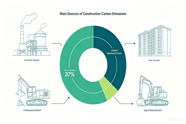 The core causes of high carbon emissions in the construction industry