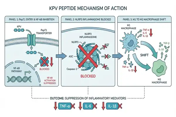 Mechanism of action of KPV peptide powder