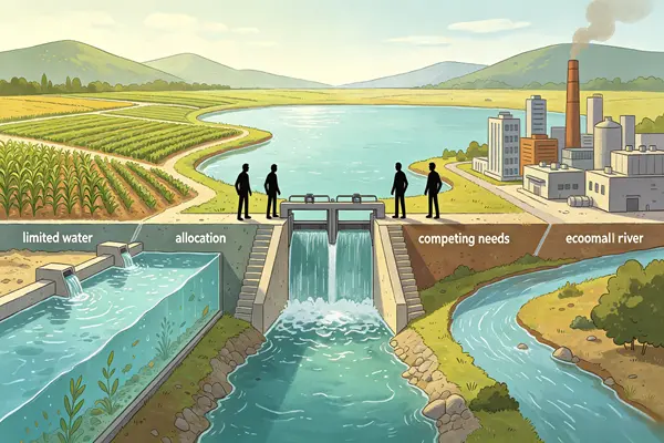 The competition for water resources among various parties has become prominent, and shortcomings in regional governance have been exposed. The competition for water resources among various parties has become prominent, and shortcomings in regional governance have been exposed.