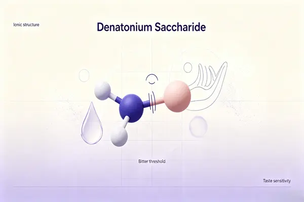 The ionic structure and taste sensitivity of Denatonium Saccharide