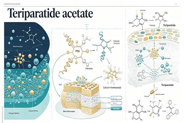 Teriparatide acetate peptide